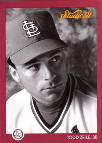 #240 Todd Zeile - St. Louis Cardinals - 1991 Studio Baseball