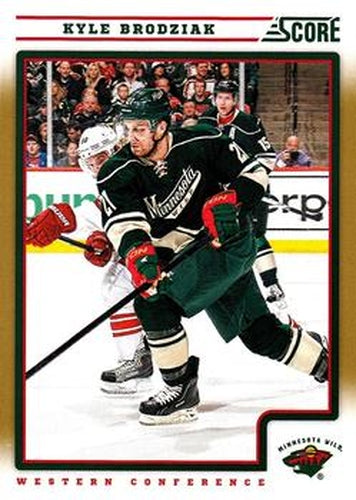 #240 Kyle Brodziak - Minnesota Wild - 2012-13 Score - Gold Rush Hockey