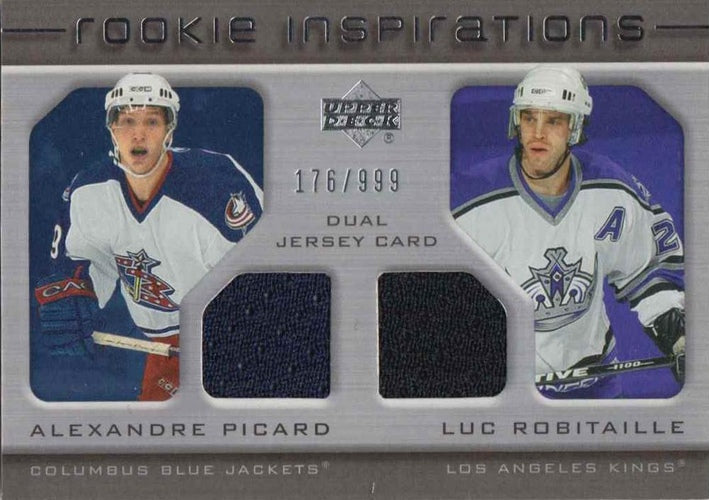 #240 Alexandre Picard / Luc Robitaille - Columbus Blue Jackets / Los Angeles Kings - 2005-06 Upper Deck Rookie Update Hockey