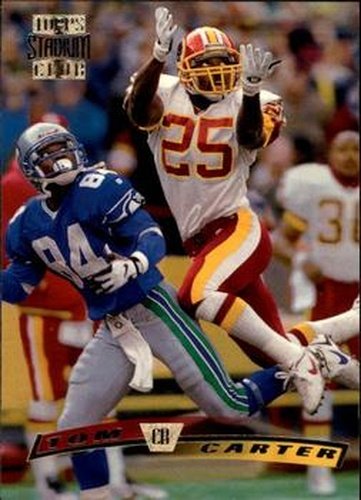 #240 Tom Carter - Washington Redskins - 1996 Stadium Club Football