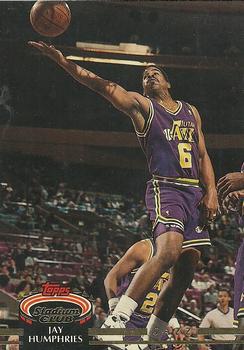 #240 Jay Humphries - Utah Jazz - 1992-93 Stadium Club Basketball