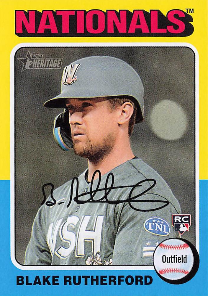 #240 Blake Rutherford - Washington Nationals - 2024 Topps Heritage Baseball