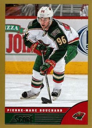 #240 Pierre-Marc Bouchard - Minnesota Wild - 2013-14 Score - Gold Hockey
