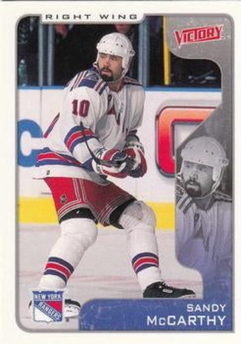 #240 Sandy McCarthy - New York Rangers - 2001-02 Upper Deck Victory Hockey