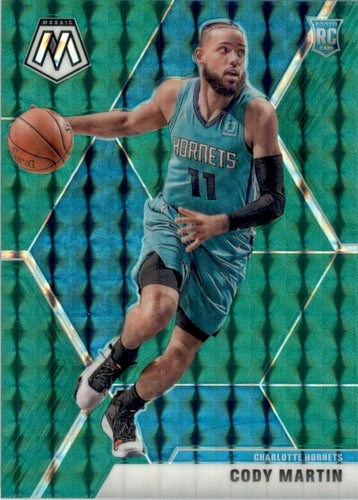 #240 Cody Martin - Charlotte Hornets - 2019-20 Panini Mosaic - Green Prizm Basketball