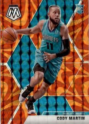 #240 Cody Martin - Charlotte Hornets - 2019-20 Panini Mosaic - Reactive Orange Basketball