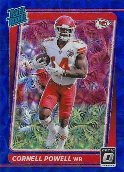 #240 Cornell Powell - Kansas City Chiefs - 2021 Donruss Optic - Blue Scope Football