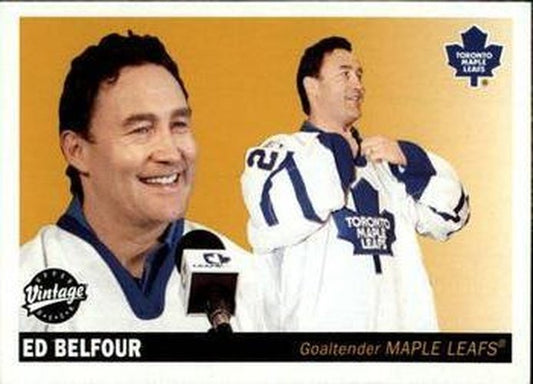 #240 Ed Belfour - Toronto Maple Leafs - 2002-03 Upper Deck Vintage Hockey