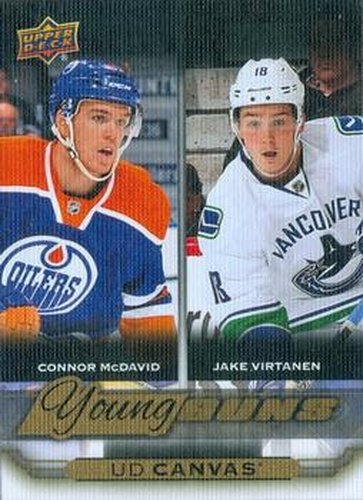#C240 Connor McDavid / Jake Virtanen - Edmonton Oilers / Vancouver Canucks - 2015-16 Upper Deck - UD Canvas Hockey