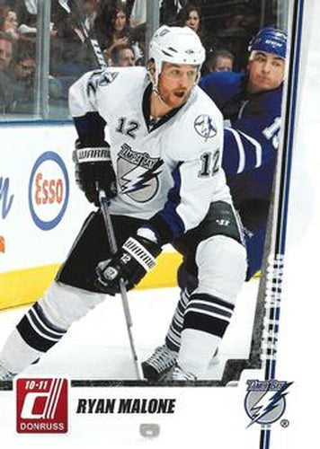 #240 Ryan Malone - Tampa Bay Lightning - 2010-11 Donruss Hockey