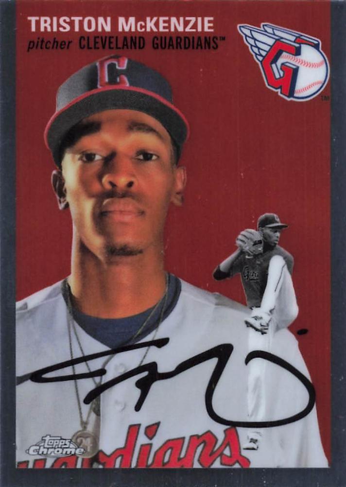 #240 Triston McKenzie - Cleveland Guardians - 2023 Topps Chrome Platinum Anniversary Baseball