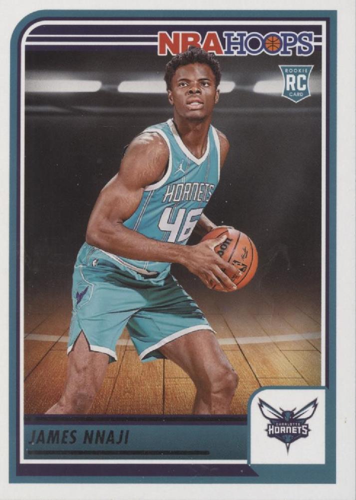 #240 James Nnaji - Charlotte Hornets - 2023-24 Hoops Basketball