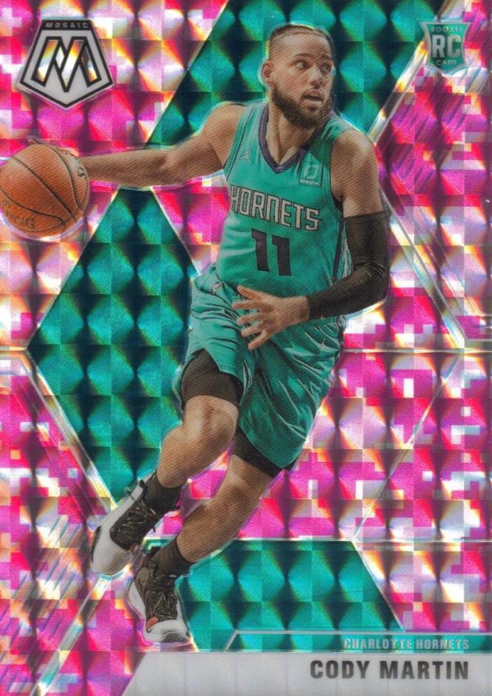 #240 Cody Martin - Charlotte Hornets - 2019-20 Panini Mosaic - Camo Pink Basketball