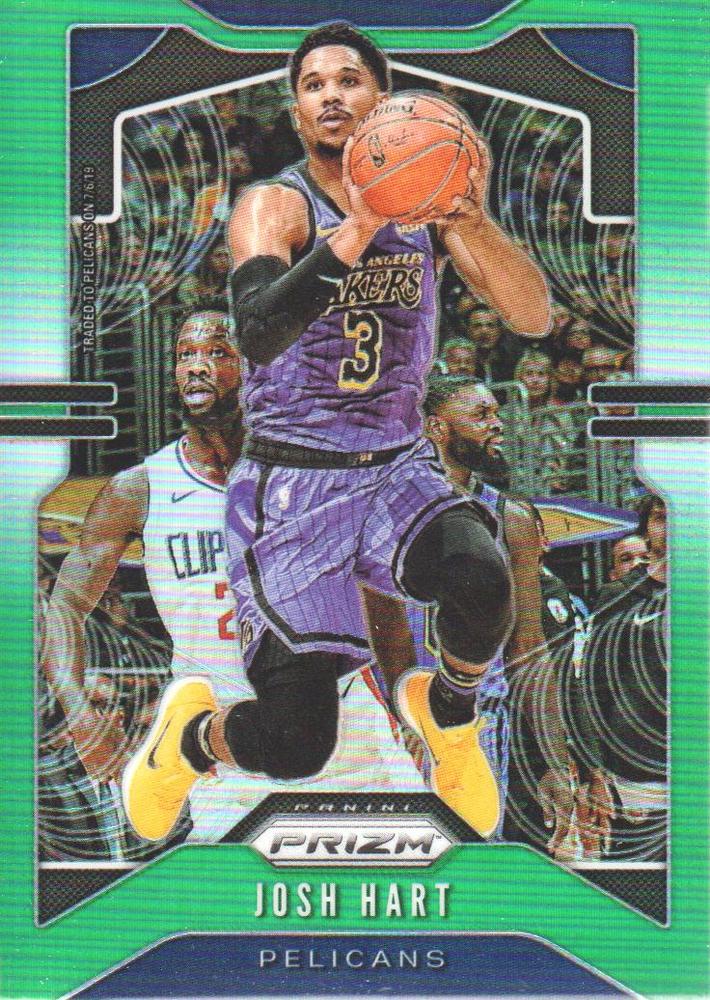 #240 Josh Hart - New Orleans Pelicans - 2019-20 Panini Prizm - Prizms Green Basketball