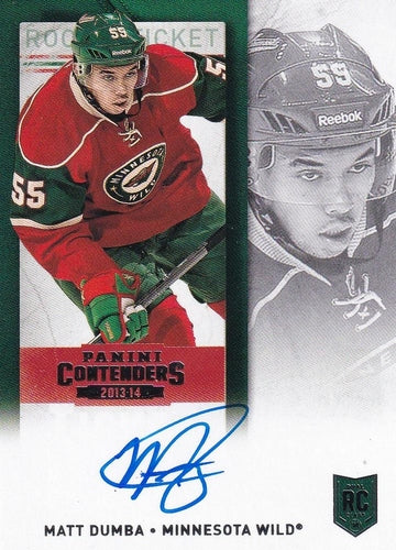 #240a Mathew Dumba - Minnesota Wild - 2013-14 Panini Contenders Hockey