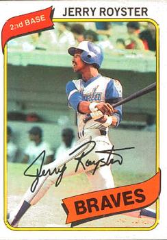 #241 Jerry Royster - Atlanta Braves - 1980 O-Pee-Chee Baseball
