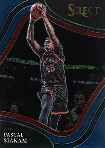 #241 Pascal Siakam - Toronto Raptors - 2021-22 Panini Select - Blue Basketball