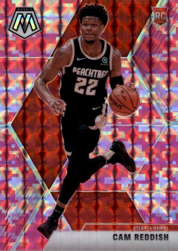 #241 Cam Reddish - Atlanta Hawks - 2019-20 Panini Mosaic - Camo Pink Basketball