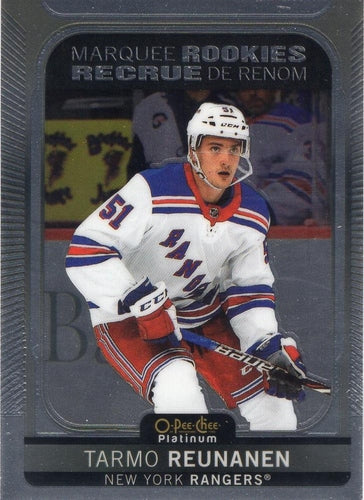 #241 Tarmo Reunanen - New York Rangers - 2021-22 O-Pee-Chee Platinum Hockey