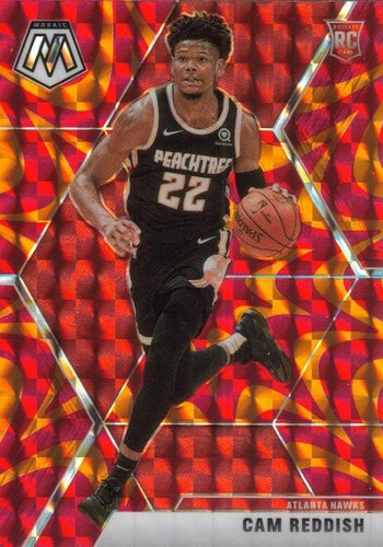 #241 Cam Reddish - Atlanta Hawks - 2019-20 Panini Mosaic - Reactive Orange Basketball