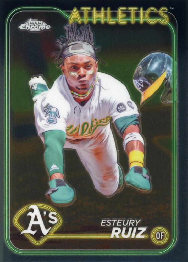 #241 Esteury Ruiz - Oakland Athletics - 2024 Topps Chrome Baseball