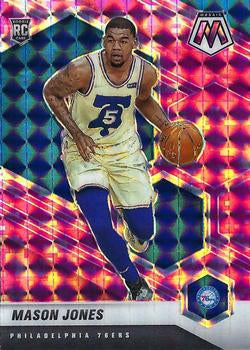 #241 Mason Jones - Philadelphia 76ers - 2020-21 Panini Mosaic - Mosaic Camo Pink Basketball