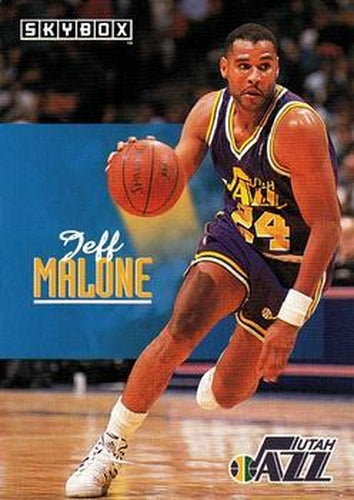 #241 Jeff Malone - Utah Jazz - 1992-93 SkyBox Basketball