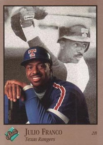 #241 Julio Franco - Texas Rangers - 1992 Studio Baseball