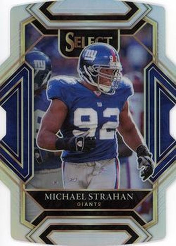 #241 Michael Strahan - New York Giants - 2021 Panini Select - Silver Prizm Die Cut Football