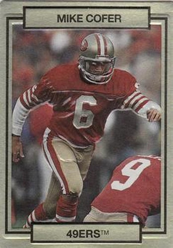 #241 Mike Cofer - San Francisco 49ers - 1990 Action Packed Football