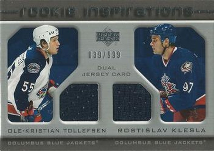 #241 Ole-Kristian Tollefsen / Rostislav Klesla - Columbus Blue Jackets - 2005-06 Upper Deck Rookie Update Hockey