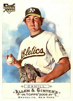 #241 Trevor Cahill - Oakland Athletics - 2009 Topps Allen & Ginter Baseball