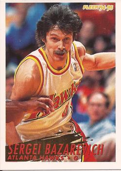 #241 Sergei Bazarevich - Atlanta Hawks - 1994-95 Fleer Basketball