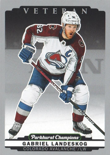 #241 Gabriel Landeskog - Colorado Avalanche - 2022-23 Parkhurst Champions - Silver Hockey