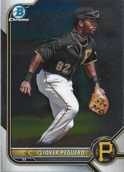 #BCP-242 Liover Peguero - Pittsburgh Pirates - 2022 Bowman - Chrome Prospects Baseball