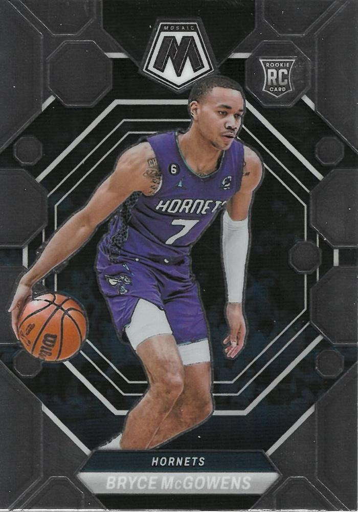 #242 Bryce McGowens - Charlotte Hornets - 2022-23 Panini Mosaic Basketball