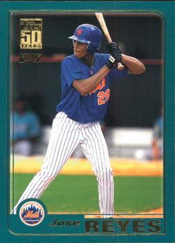 #T242 Jose Reyes - New York Mets - 2001 Topps Traded & Rookies Baseball