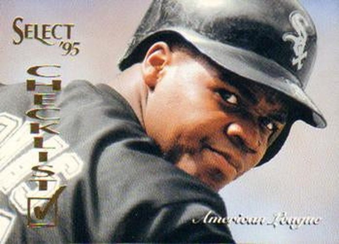 #242 American League Checklist - 1995 Select Baseball