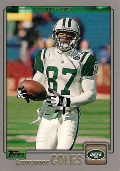 #242 Laveranues Coles - New York Jets - 2001 Topps Football