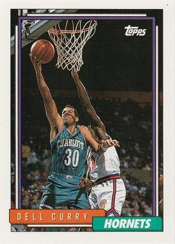 #242 Dell Curry - Charlotte Hornets - 1992-93 Topps Basketball