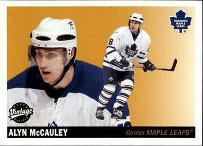 #242 Alyn McCauley - Toronto Maple Leafs - 2002-03 Upper Deck Vintage Hockey