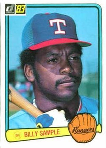 #242 Billy Sample - Texas Rangers - 1983 Donruss Baseball