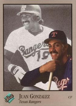 #242 Juan Gonzalez - Texas Rangers - 1992 Studio Baseball