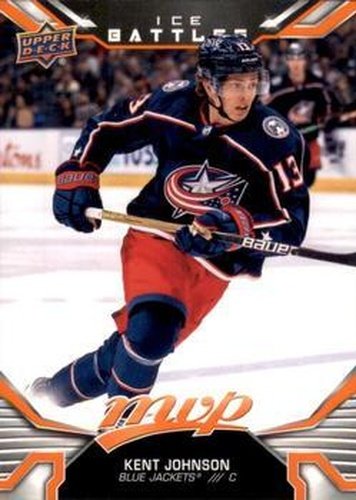 #242 Kent Johnson - Columbus Blue Jackets - 2022-23 Upper Deck MVP - Ice Battles Hockey