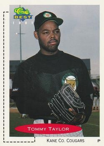 #242 Tommy Taylor - Kane County Cougars - 1991 Classic Best Baseball