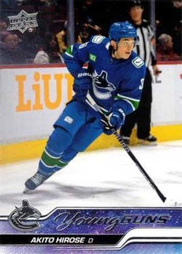 #242 Akito Hirose - Vancouver Canucks - 2023-24 Upper Deck Hockey