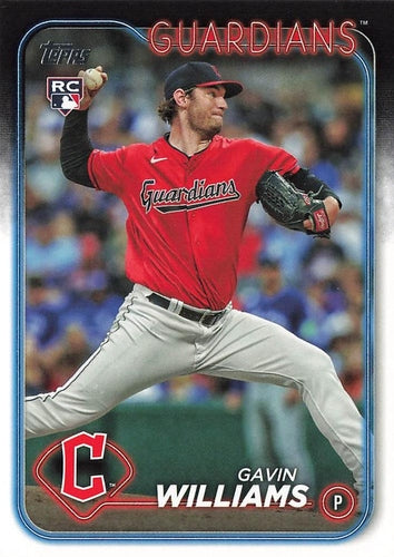 #242 Gavin Williams - Cleveland Guardians - 2024 Topps Baseball