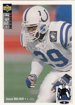 #242 Jason Belser - Indianapolis Colts - 1994 Collector's Choice Football