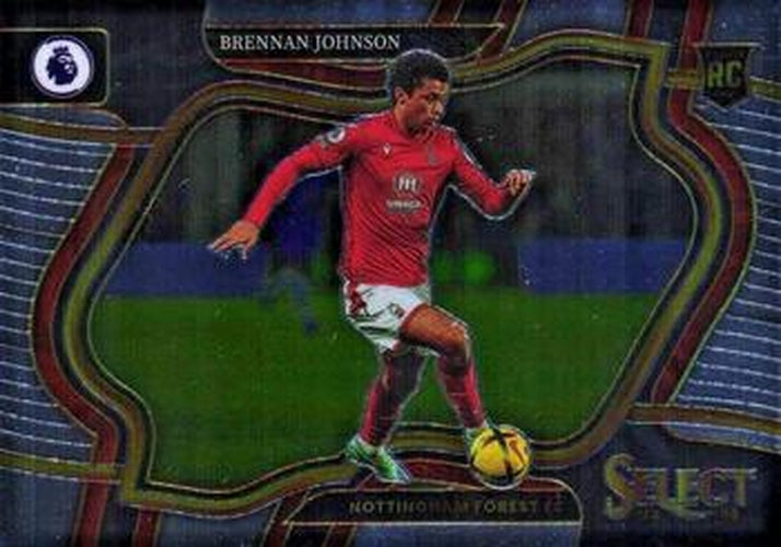 #242 Brennan Johnson - Nottingham Forest - 2022-23 Panini Select Premier League Soccer