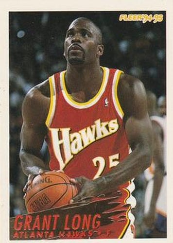 #243 Grant Long - Atlanta Hawks - 1994-95 Fleer Basketball